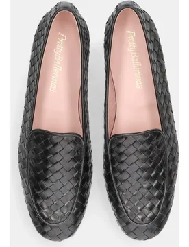 Loafers faye de mujer en napa entrelazada - Pretty Ballerinas - FashionsVida