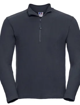 Mens Authentic Quarter Zip Sweatshirt (French Navy) - Multicolour - Size Small - Russell athletic - FashionsVida