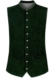 Trachtenweste Devito (tanne, Gr. 44) von Classics für Herren, Oberteile, 50% Wolle, 25% Viskose, 25% Polyester