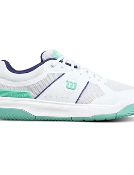 Pickle Pro Pickleball Shoes White / Bay / Skipper Blue UK 4 - Wilson - FashionsVida