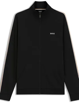 Felpa Con Zip Iconic 1026956 02 Black L - BOSS - FashionsVida