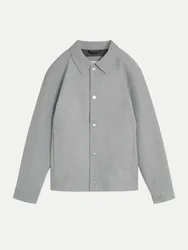 Übergangsjacke in Woll-Optik Grau L
