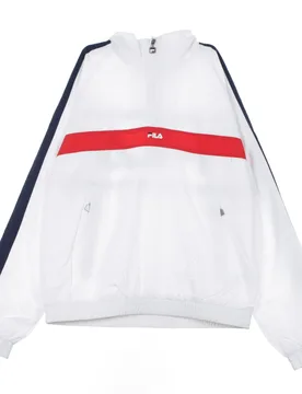 Giacca a Vento Inbile Uomo Jona Bright White/black Iris/true Red - Fila - FashionsVida
