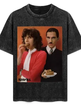 Sparks band, Sparks brothers , Ron Mael T-Shirt Casual Streetwear Short Sleeve Tee - Aliexpress - FashionsVida