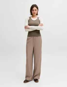 Jack & Jones - Pantalón fluido de mujer wide leg - jack & jones - FashionsVida