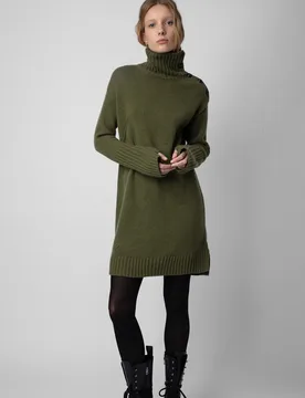 Zadig & Voltaire - Vestido de cachemira Almira con cuello alto - Zadig & Voltaire - FashionsVida