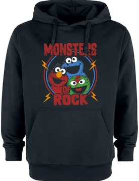 Kapuzenpullover - Monsters Of Rock - M bis L - für Männer - Größe L - schwarz - EMP exklusives Merchandise! - Männer - male - Sesamstraße - FashionsVida