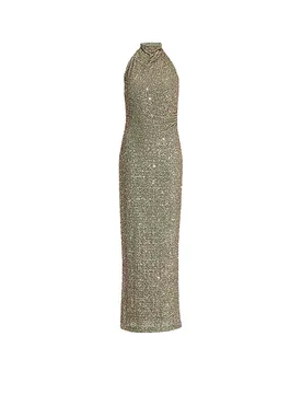 Vestido de noche verde oscuro 36 - Swing - FashionsVida