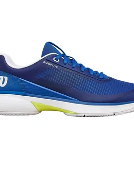 Rush Lite 5 Clay Shoes Deja Vu Blue / White / Safety Yellow UK 10.5 - Wilson - FashionsVida