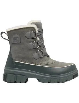 Wasserdichte und isolierende Winterstiefel Torino V WP W Quarry Grill für Damen aus Leder Größe 37,5 Grau - Sorel - FashionsVida