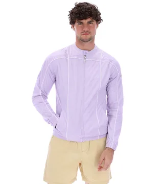 Pastel Lilac Terrinda Iconic Biker Jacket - XXS - FILA - FashionsVida