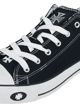 Sneaker - Low-Top Warrior - EU36 bis EU46 - Größe EU45 - schwarz - Unisex - unisex - West Coast Choppers - FashionsVida