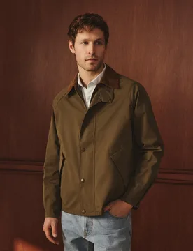 Cazadora de hombre de algodón encerado - Lloyd's - FashionsVida