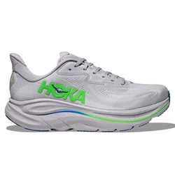 Clifton 10 Running Shoes Ash Grey / Neon Green UK 10 Men