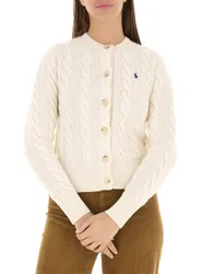Cardigan misto lana POLO AVORIO L