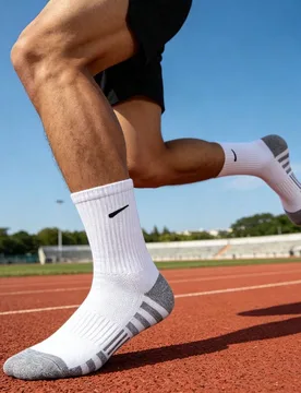Pares de calcetines deportivos negros y blancos, calcetines de running duraderos y antideslizantes, adecuados para baloncesto diario, entrenamiento, f - Shein - FashionsVida