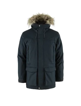 FJÄLLRÄVEN Herren Winterparka Nuuk Lite Hoodie dunkelblau L M - Fjällräven - FashionsVida
