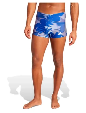 Graphic Swimming Boxer Semi Lucid Blue / White XS Men - Adidas - FashionsVida