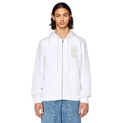 Felpa Con Zip Ginn K10 White M