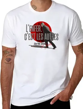 Sartre Hell is other People l'enfer c'est les autres Quote Gift T-Shirt man tshirt T-Shirt - Aliexpress - FashionsVida