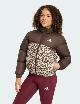 GIACCA IN PIUMINO SINTETICO CON STAMPA ALLOVER 7-8A Dark Brown / Crystal Linen / Khaki Six / Crystal Linen - Adidas - FashionsVida