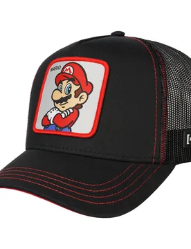 X Super Mario Cap by - anthracite - Female - Size: One Size - Capslab - FashionsVida