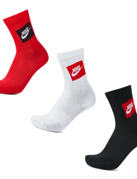 Crew Sock 3 Pack Unisex - Calze Nero - Taglia 34 - 38 34 - 38 - Nike - FashionsVida