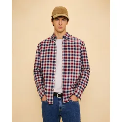 Camisa manga larga para hombre cuadro