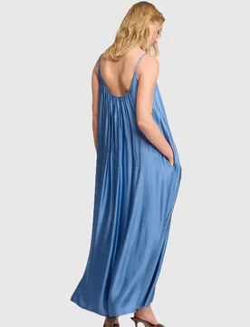 KOCCA abito lungo donna celeste - Kocca - FashionsVida