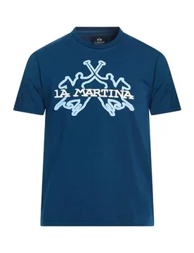 Camiseta Hombre Azul marino S Hombre - La martina - FashionsVida