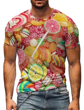 Summer Sports Rock Style Men's 3D Printed Short Sleeve T-Shirt - Couple Outfit - Aliexpress - FashionsVida