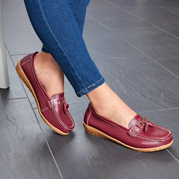 Pagen Mokassin "Elenor" bordeaux - 3Pagen - FashionsVida