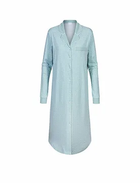 Camicia da notte FINEST DREAMS waterscape azzurro 44 - Mey - FashionsVida