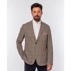 Americana de hombre soft slim pied poule en