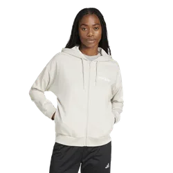 Essentials Linear Full-zi Hoodie Women Hoodies - Beige - Size S (8-10) - Cotton Jersey - Beige - Size: Small