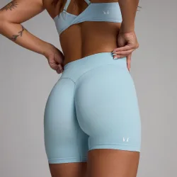 Short sin costuras Tempo para mujer de MP - cielo - M