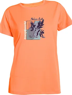Hontoria camiseta montaña manga corta mujer Naranja (L) - Trango - FashionsVida