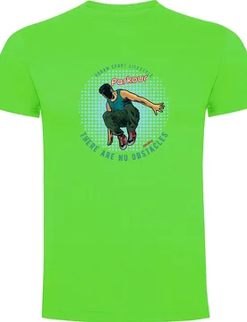 T-shirt à Manches Courtes No Obstacles Light Green 3XL - Kruskis - FashionsVida