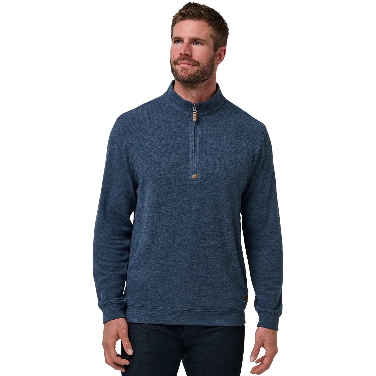 Pullover Cloud 1/4 Zip, blaugrau xxl - TravisMathew - FashionsVida
