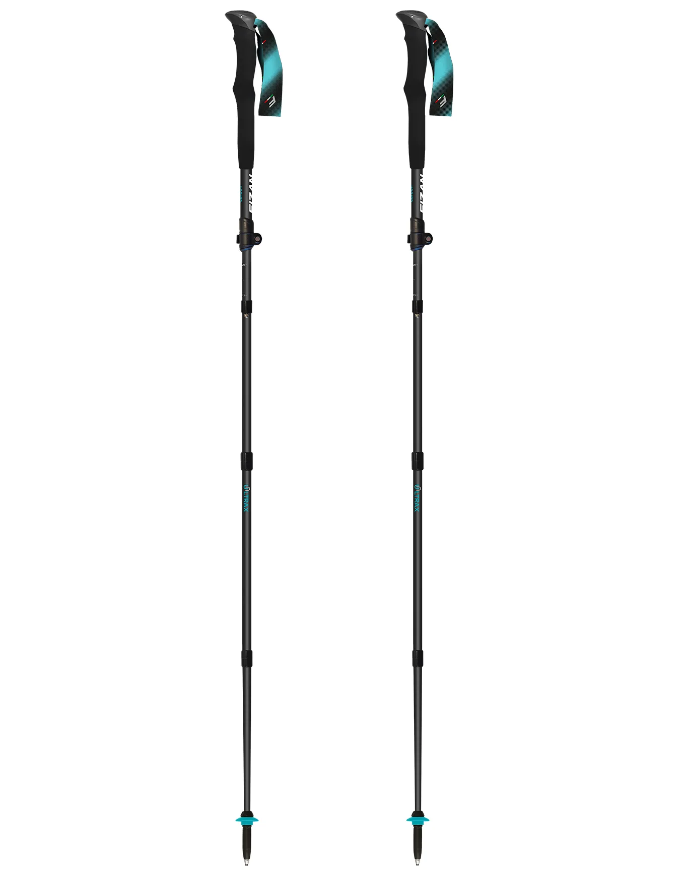 Bâtons de trail en carbone - Ultrax Carbon - Noir - Fizan - FashionsVida