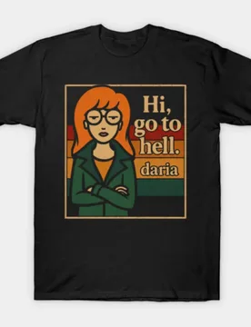 Retro Sick sad world Daria MTV Gift t shirt 90s Nostalgia cartoon Graphic Clothes 100% cotton printed Y2K clothing All SIZE - Aliexpress - FashionsVida