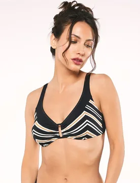 Sujetador de bikini danai top foam copa b contorno graduable - Red Point - FashionsVida