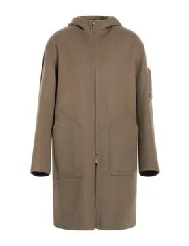 HEVÒ Mantel Herren Khaki 50 Herren - HEVÒ - FashionsVida