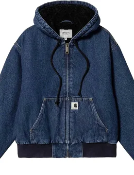 Veste isolante en denim - W' Og Active Jacket Blue Stone Washed en Coton - Taille S - Bleu - Carhartt WIP - FashionsVida