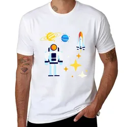 Astronaut & his Space Shuttle T-Shirt t shirt man designer anime t shirts oversize T-Shirt