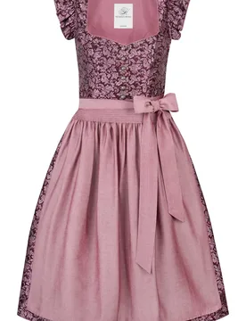 Dirndl Catrina (beere, Gr. 46) von Heimatgwand für Damen, 55% Baumwolle, 45% Polyester - Stockerpoint - FashionsVida