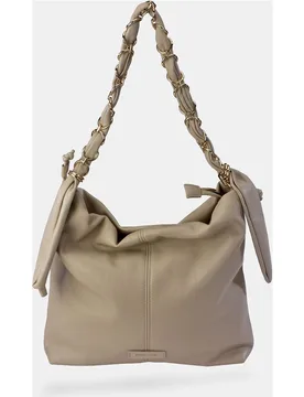 Bolso shopper en P.U. suave con asa y cadena - Pierre Cardin - FashionsVida