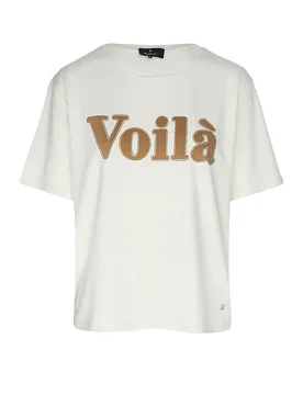 Monari T-Shirt crema 46 - monari - FashionsVida
