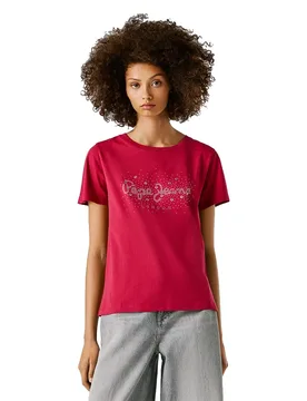 T-shirt à Manches Courtes Brady Penn Pink L - Pepe jeans - FashionsVida