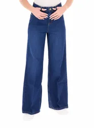 Jeans wide leg BLU SCURO 46